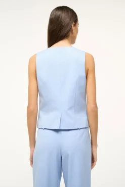 Spring Suiting|Essentials<STAUD BRETT VEST PERIWINKLE