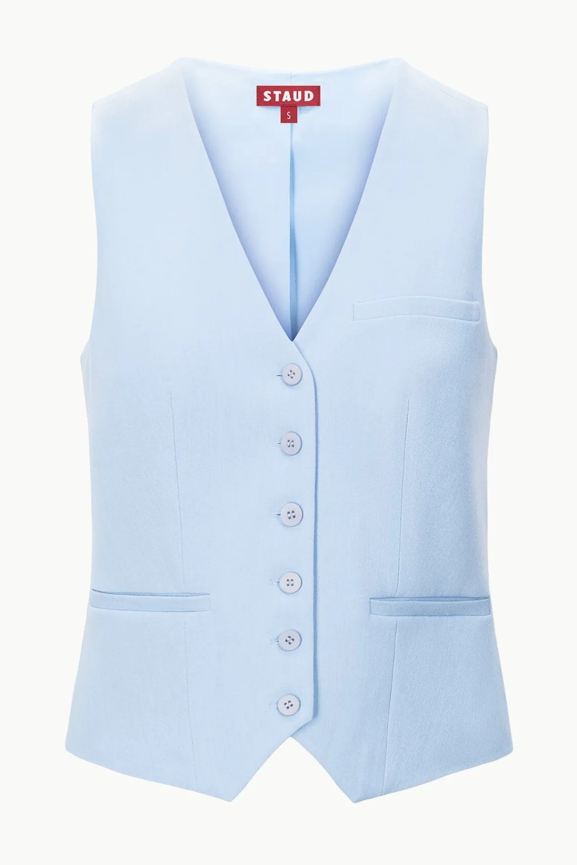 Spring Suiting|Essentials<STAUD BRETT VEST PERIWINKLE