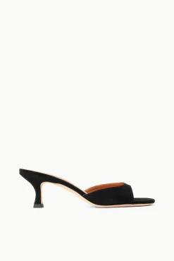 Mules & Flats<STAUD BRIGITTE MULE  BLACK SUEDE BLACKSUEDE