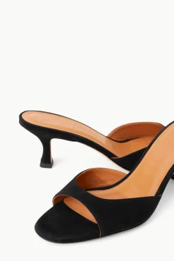 Mules & Flats<STAUD BRIGITTE MULE BLACK SUEDE BLACKSUEDE