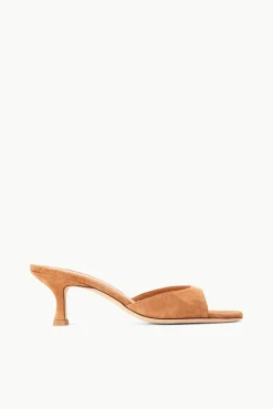 Mules & Flats<STAUD BRIGITTE MULE  TAN SUEDE TANSUEDE