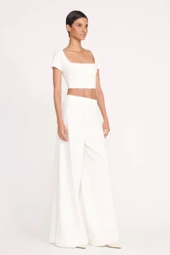 Pants & Shorts<STAUD CALEB PANT   IVORY
