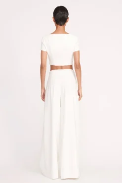 Pants & Shorts<STAUD CALEB PANT   IVORY
