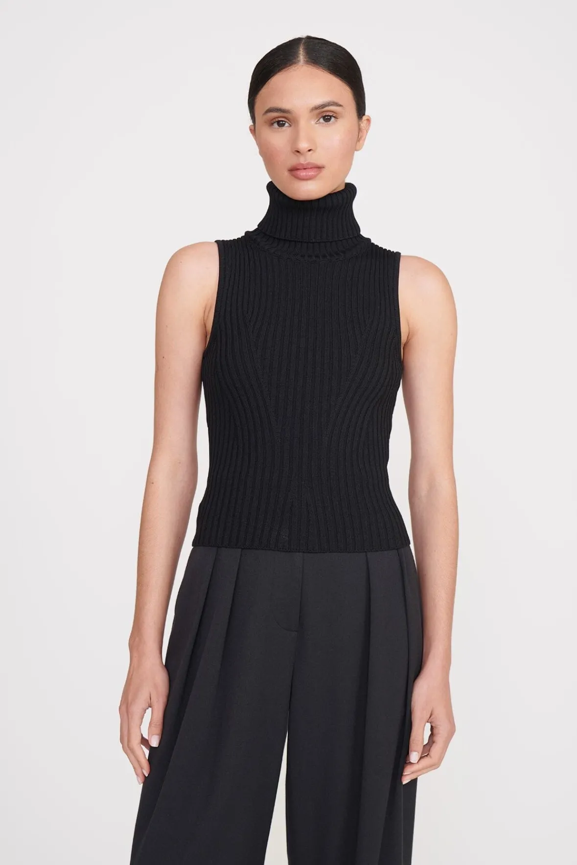 Essentials|Tops<STAUD CALLUM TOP BLACK