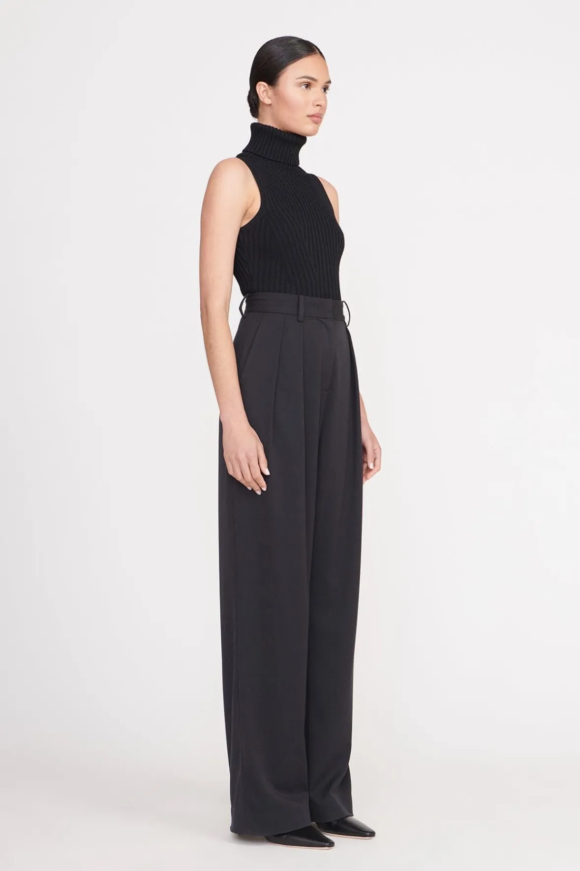 Essentials|Tops<STAUD CALLUM TOP BLACK