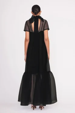 Best Sellers|Dresses<STAUD CALLUNA DRESS   BLACK