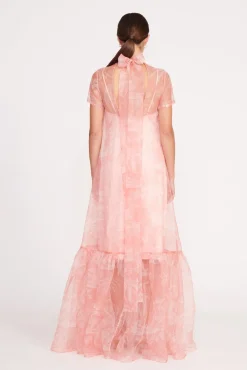 Best Sellers|The Evening Edit<STAUD CALLUNA DRESS  CHERRY BLOSSOM IVORY TOILE CHERRYBLOSSOMIVORYTOILE
