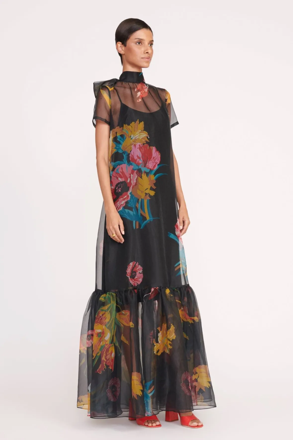Best Sellers|Dresses<STAUD CALLUNA DRESS FIRST BLOOM NIGHT FIRSTBLOOMNIGHT