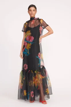 Best Sellers|Dresses<STAUD CALLUNA DRESS FIRST BLOOM NIGHT FIRSTBLOOMNIGHT