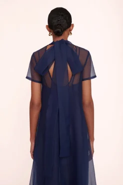 Dresses<STAUD CALLUNA DRESS   NAVY