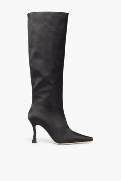 The Boot Shop<STAUD CAMI BOOT BLACK SATIN BLACKSATIN