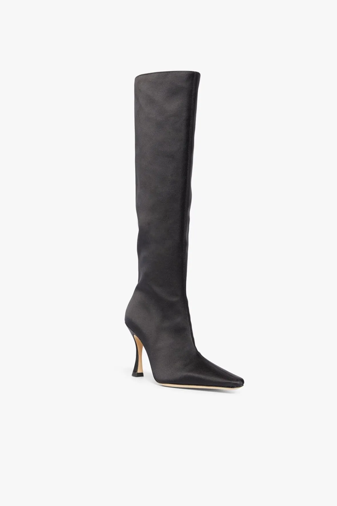 The Boot Shop<STAUD CAMI BOOT BLACK SATIN BLACKSATIN