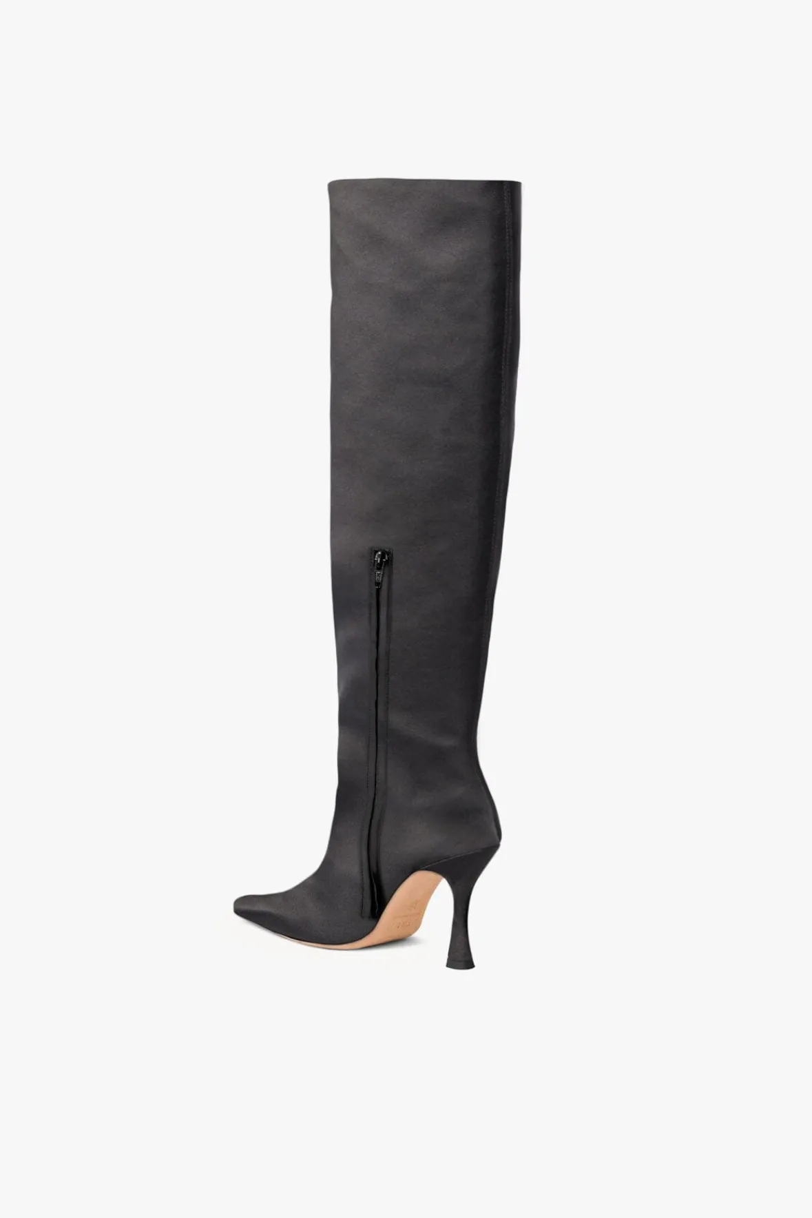 The Boot Shop<STAUD CAMI BOOT BLACK SATIN BLACKSATIN