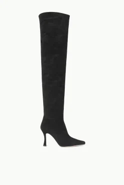 The Boot Shop<STAUD CAMI OVER THE KNEE BOOT BLACK SUEDE BLACKSUEDE