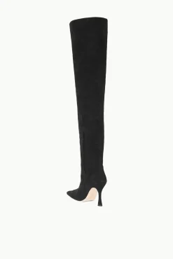 The Boot Shop<STAUD CAMI OVER THE KNEE BOOT  BLACK SUEDE BLACKSUEDE