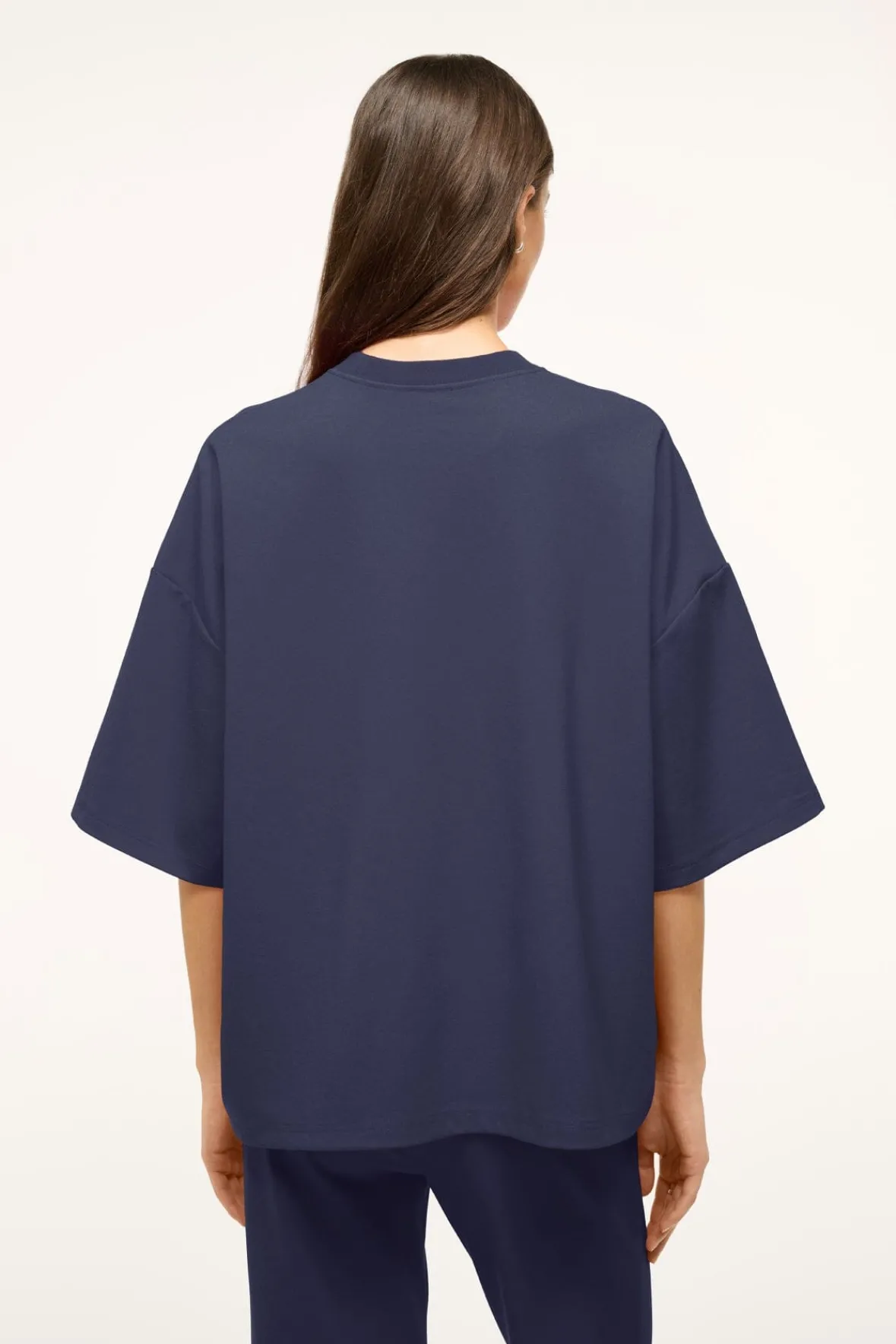 Essentials|Tops<STAUD CAPSULE TOP NAVY