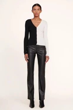 Best Sellers|Knits<STAUD CARGO SWEATER  BLACK WHITE BLACKWHITE