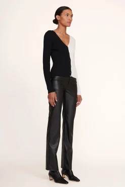Best Sellers|Knits<STAUD CARGO SWEATER  BLACK WHITE BLACKWHITE
