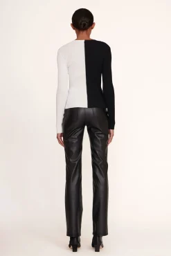 Best Sellers|Knits<STAUD CARGO SWEATER  BLACK WHITE BLACKWHITE