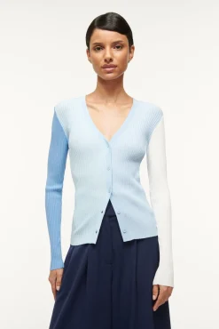 Knits<STAUD CARGO SWEATER  PERIWINKLE MULTI PERIWINKLEMULTI