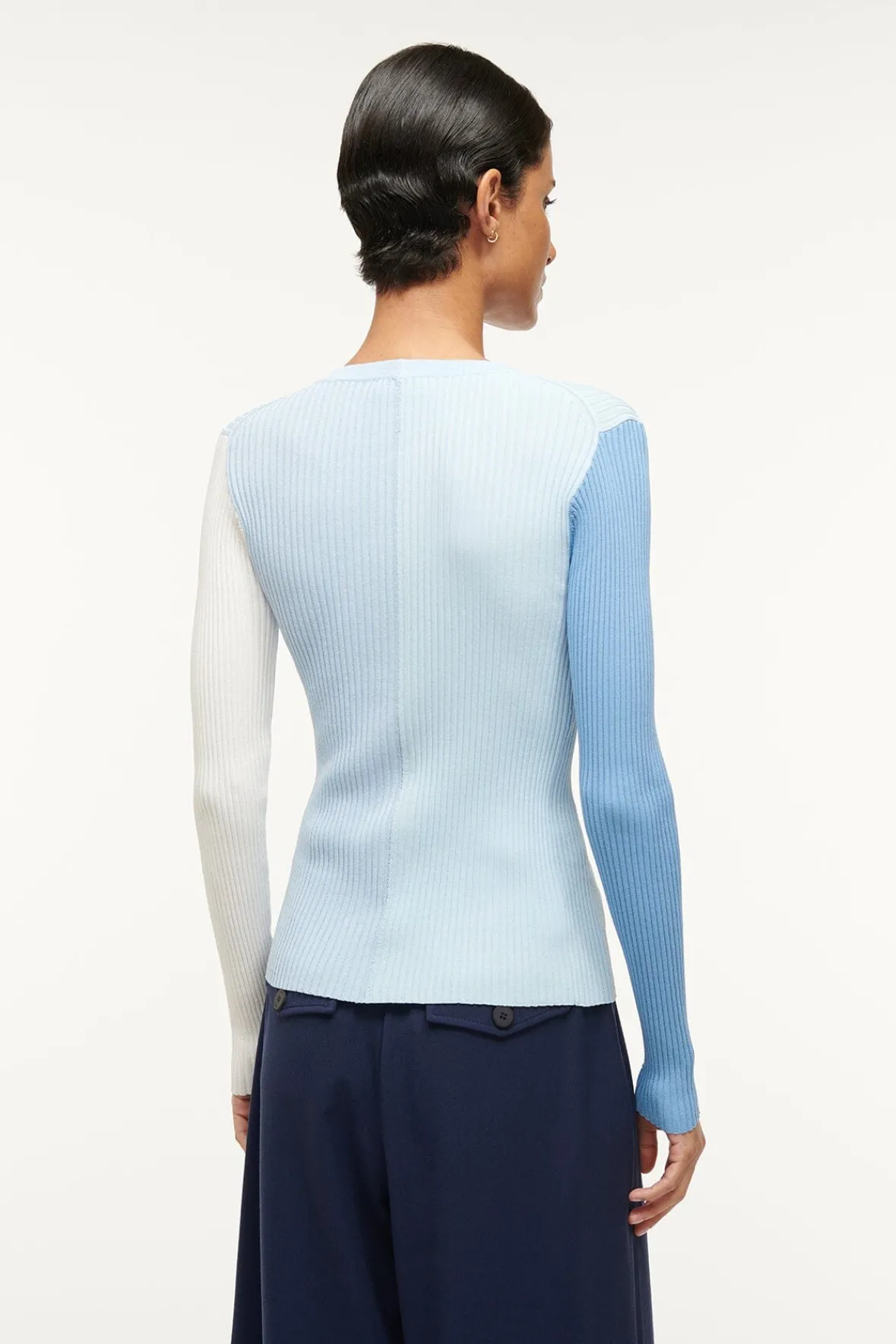 Knits<STAUD CARGO SWEATER PERIWINKLE MULTI PERIWINKLEMULTI