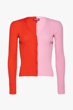 Knits|Tops<STAUD CARGO SWEATER  POPPY ROSEBUD POPPYROSEBUD