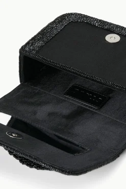 Beaded|Clutches<STAUD CARMEN BEADED BOX BAG   BLACK
