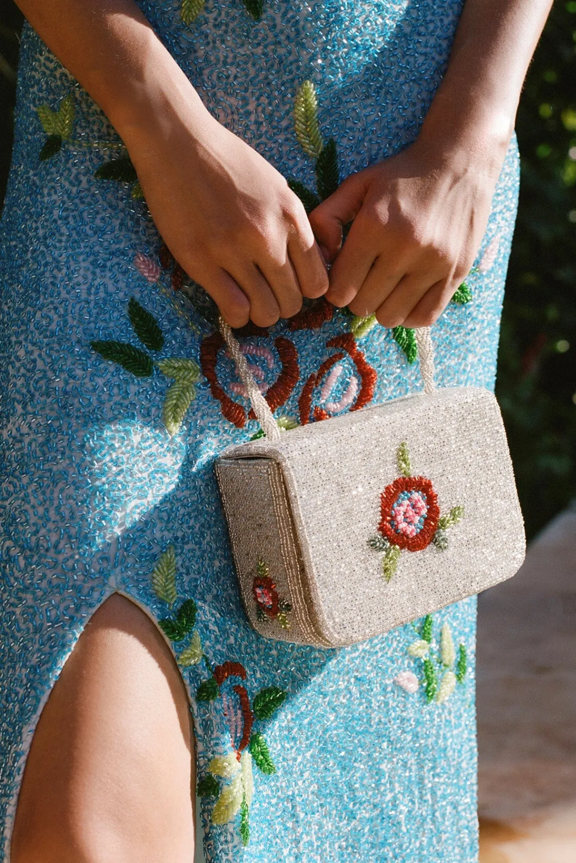 Clutches|Beaded<STAUD CARMEN BEADED BOX BAG DIAMOND ROSE DIAMONDROSE