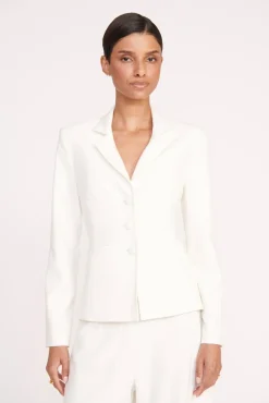 Outerwear & Jackets<STAUD CARSON BLAZER IVORY