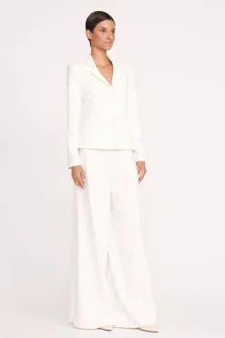 Outerwear & Jackets<STAUD CARSON BLAZER   IVORY