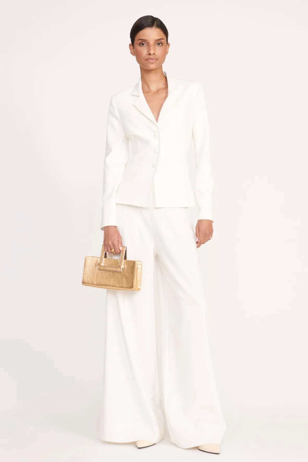 Outerwear & Jackets<STAUD CARSON BLAZER IVORY