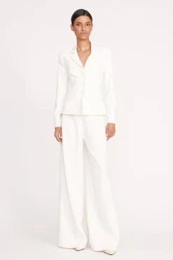 Outerwear & Jackets<STAUD CARSON BLAZER IVORY