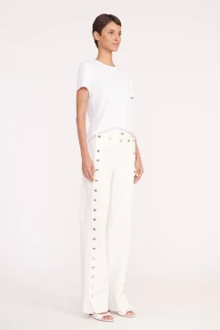 Pants & Shorts<STAUD CARTER PANT   WHITE