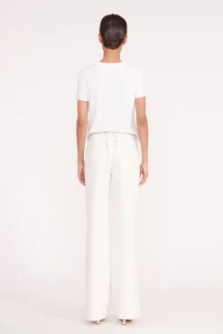 Pants & Shorts<STAUD CARTER PANT   WHITE