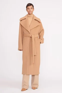Best Sellers<STAUD CARVER COAT   CAMEL