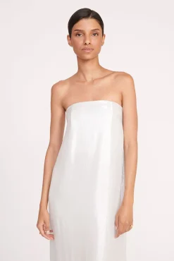 Dresses<STAUD CASEY DRESS   SILVER