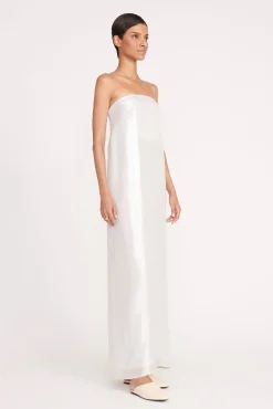 Dresses<STAUD CASEY DRESS   SILVER