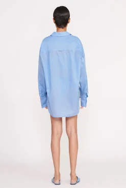 Tops<STAUD CHAMOMILE SHIRT AZURE