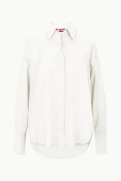 Tops<STAUD CHAMOMILE SHIRT   IVORY
