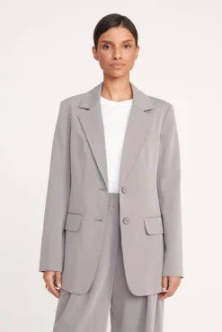 Best Sellers|Essentials<STAUD CITY BLAZER  HEATHER GREY HEATHERGREY