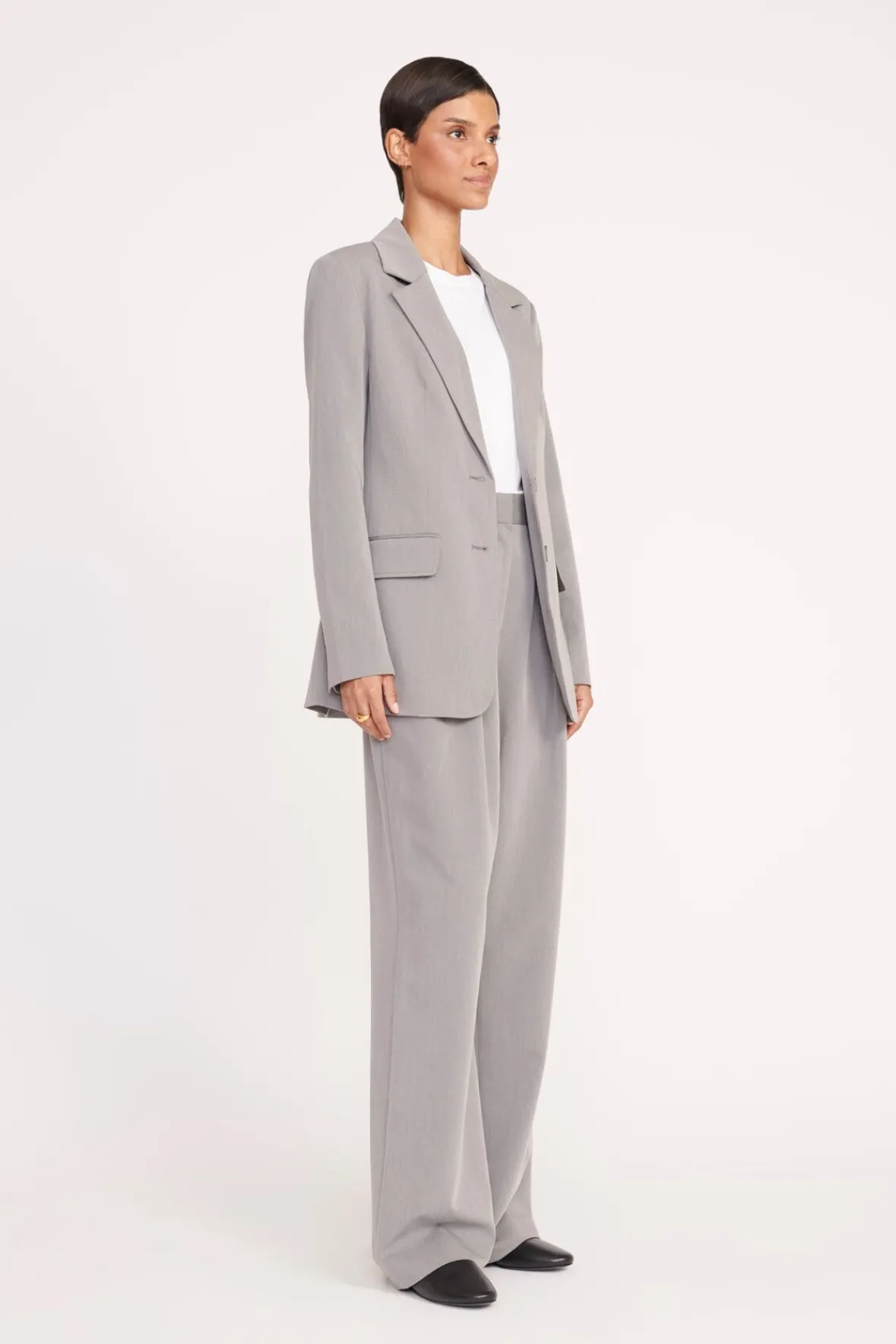 Best Sellers|Essentials<STAUD CITY BLAZER HEATHER GREY HEATHERGREY