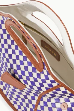 Clutches<STAUD CLEO FISH BASKET BAG  COCONUT CHECK COCONUTCHECK
