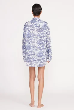 Cover-Ups<STAUD COLTON SHIRT BLUE TOILE BLUETOILE