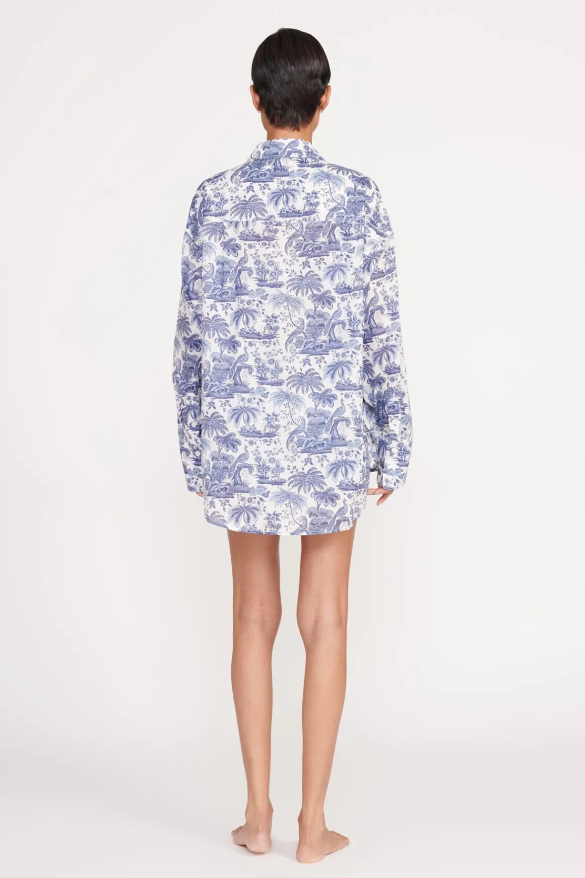 Cover-Ups<STAUD COLTON SHIRT BLUE TOILE BLUETOILE