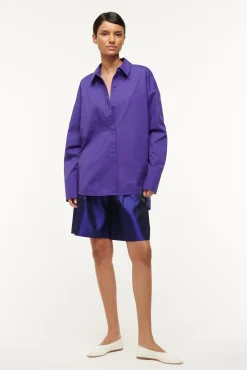 Spring Suiting|Poplin Shop<STAUD COLTON SHIRT VIOLET
