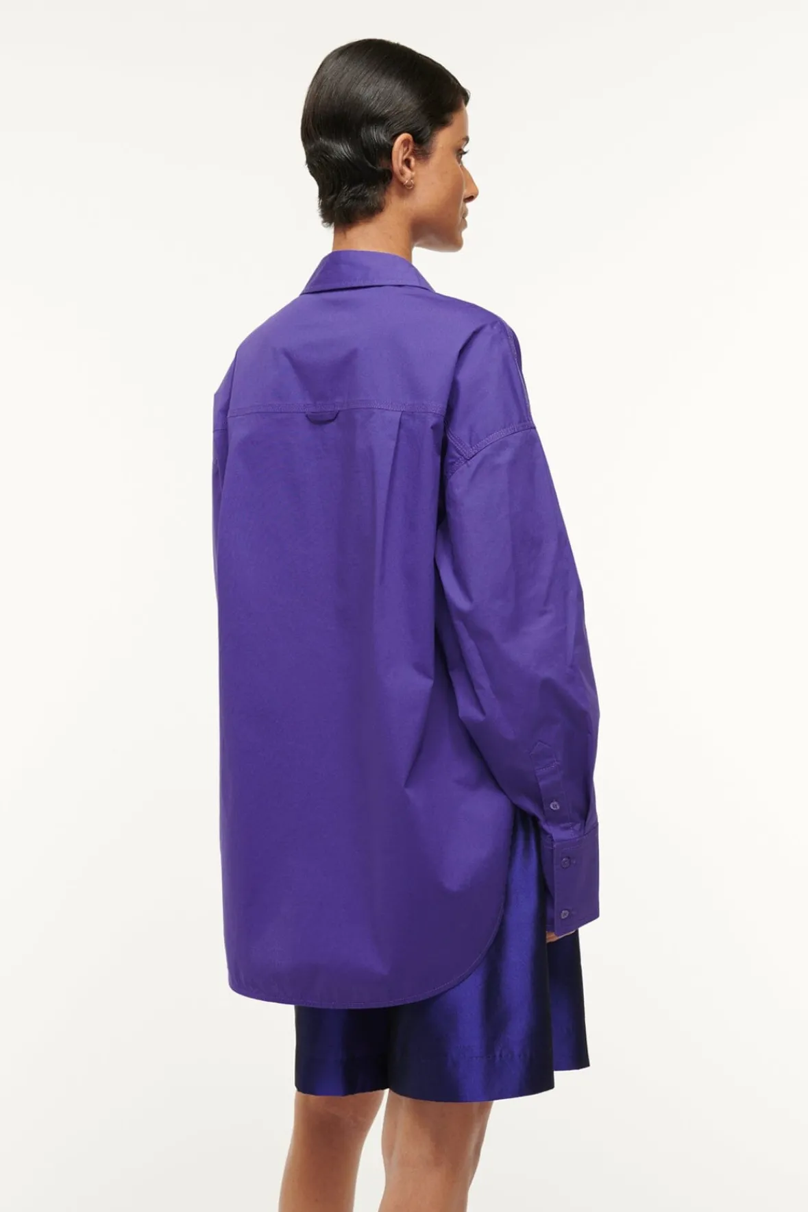 Spring Suiting|Poplin Shop<STAUD COLTON SHIRT VIOLET
