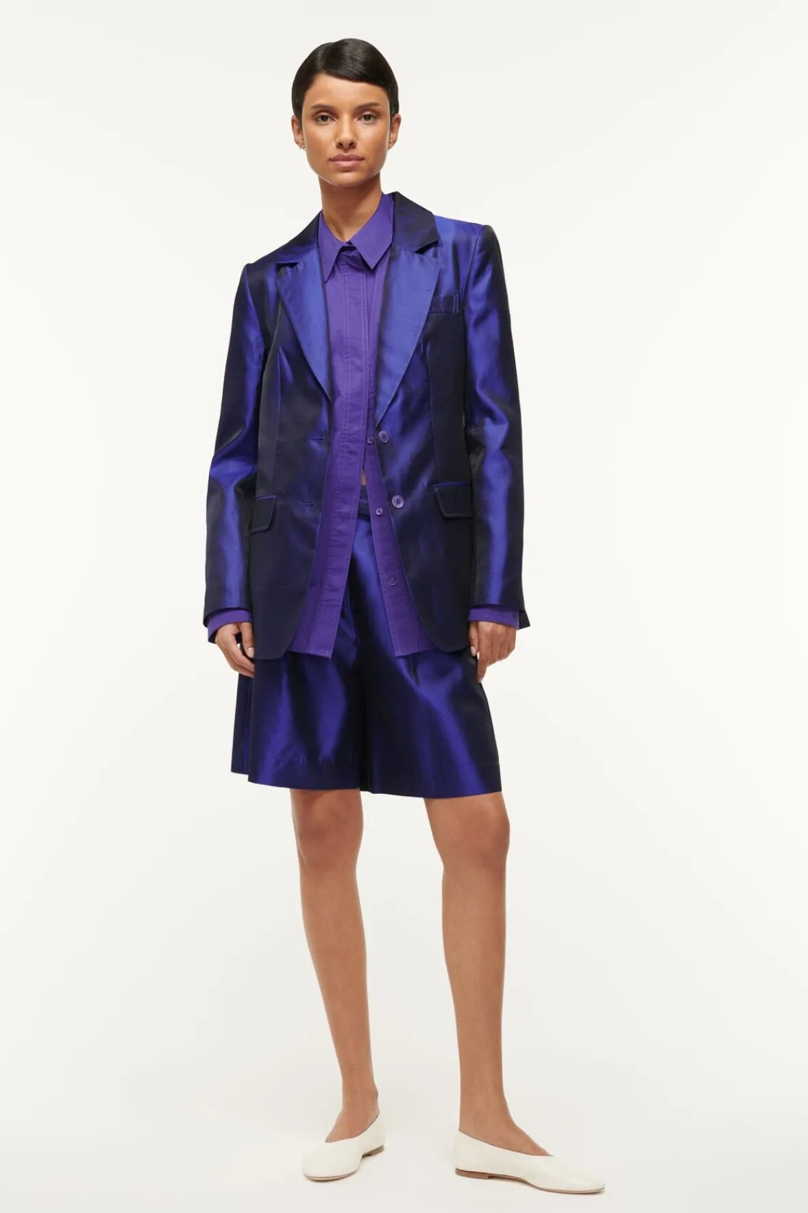 Spring Suiting|Poplin Shop<STAUD COLTON SHIRT VIOLET