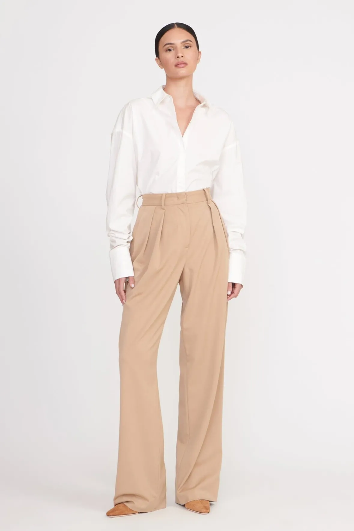 Best Sellers|Poplin Shop<STAUD COLTON SHIRT WHITE