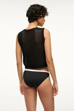 Cover-Ups<STAUD CORRICELLA COVERUP TOP   BLACK