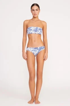 Bikinis<STAUD CORSAGE BIKINI BOTTOM  BLUE TOILE BLUETOILE